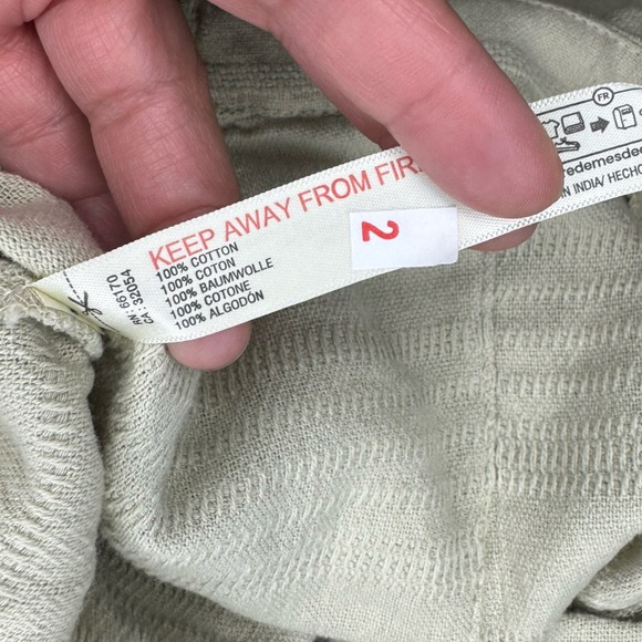 FREE PEOPLE Pippa Short Set 100% cotton Boxy Top & Shorts w/ wrap closure XS NWT - Picture 15 of 16